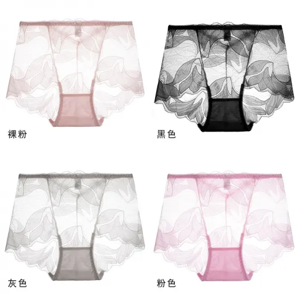 디더블유 코르셋팬티 여성 미드 레이스 3 각바지 여름 얇은 타입 배기 순면 코튼 밑위 항균 힙업 보정