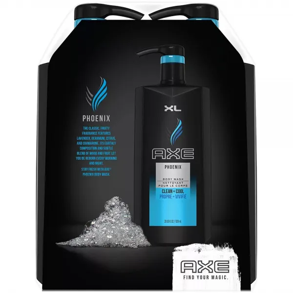(미국직배) AXE 남성용 바디워시 샤워젤 828ml 2팩 Body Wash for Men Phoenix