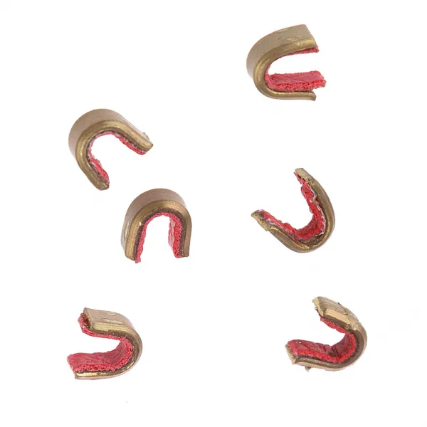 Fwt노킹 포인트 양궁 사냥용 시위 녹 버클 클립 6개 세트