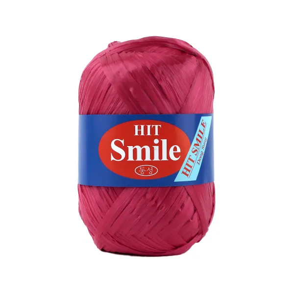 히트스마일 (Hit Smile) 망태기 가방 뜨개실, 17 레드