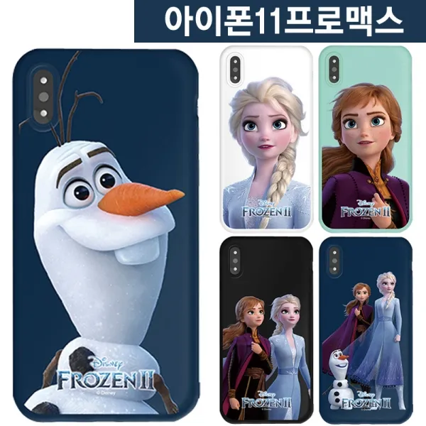 아이폰11프로맥스 디즈니 겨울왕국2 안나 엘사 울라프 젤리 케이스
