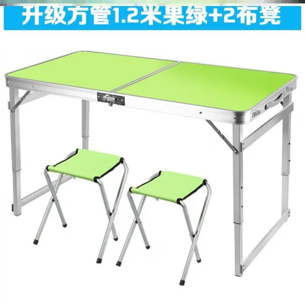 야시장 안정 보급 식탁의자 길이 미갑상 노점 접는 테이블 장방 간이, 12베이지 과일 그린 2패브릭 A50