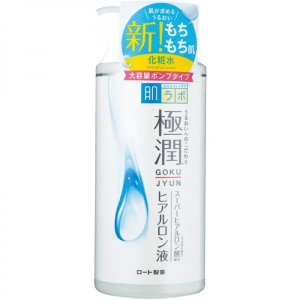 하다 라보 로토 하달 라보 고쿠 준 히알루로 닉 로션 촉촉한 펌프 타입 13.5 fl. 온스 (400ml), 1