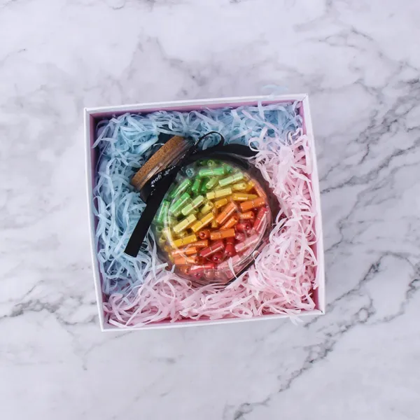 캡슐편지 알약편지 커플선물세트, 【334 캡슐】 중병 + 포장 평 드럼 무지개색