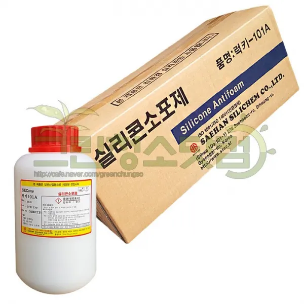 럭키101A 1kg-(10개입) 거품이 발생하는 모든 수용액 사용 습식진공청소기 거품제거제 고농도실리콘소포제 거품억제제 거품방지제 폐수처리제, 1개