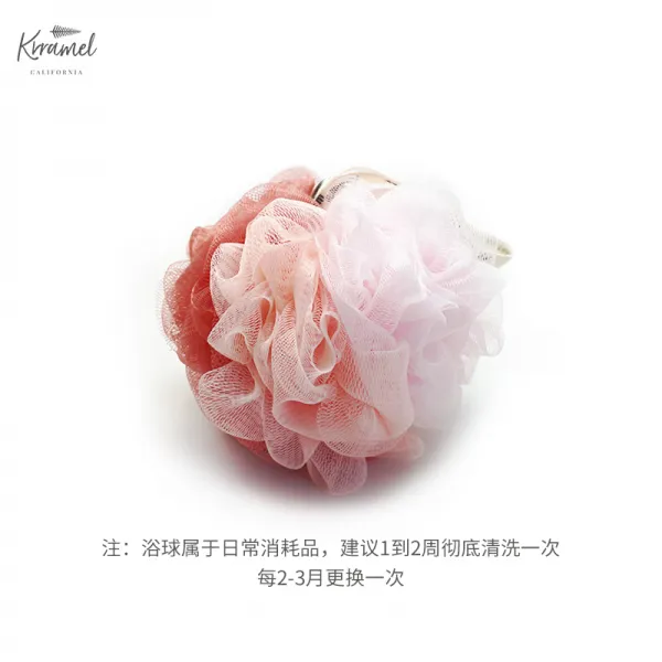 샤워볼 KRRAMEL 그루에 목욕을 하다 아메카지스타일 그라데이션 쉽지 않다 흩어지다 큐트 기포 때밀기 4883611190, 수모 핑크 호랑이 년 새로운 모델
