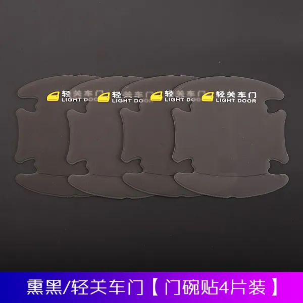 혼다 10대 아각 개조 자동차 문손잡이 보호 패치 핸드 래치 도어 18 방지 스크래치, 블랙 차문 문접시 4피스