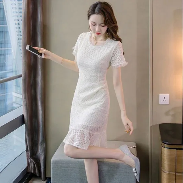 레이스 펀칭 돌잔치 드레스 엄마 돌 브라이덜샤워 상견례옷차림 원피스