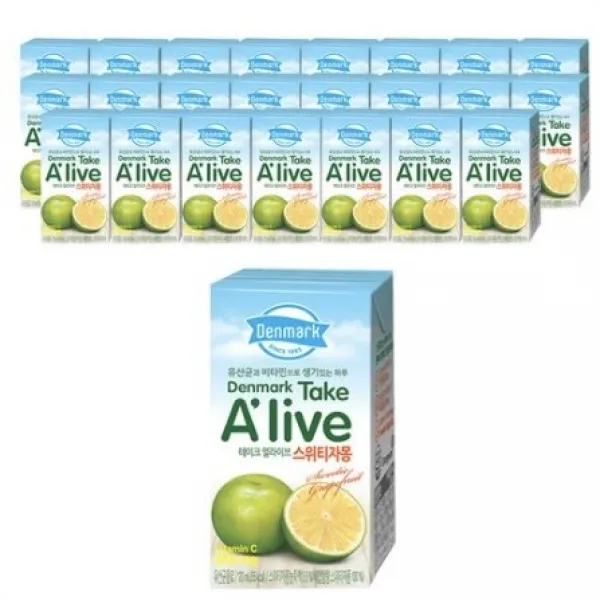 덴마크 테이크 얼라이브 스위티자몽 음료 120ml 600개