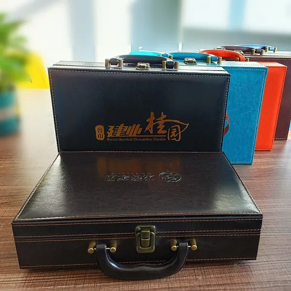 ZZJJC 프리미엄 PU 인터체인지 부동산 딜리버리 A4 프로파일 키박스 공용 MDF공구함, 스스로 색을 정하다, 34*24*8cm