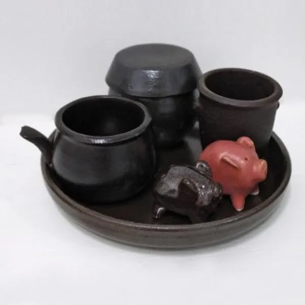 Qvi715314소품 접시 옹기