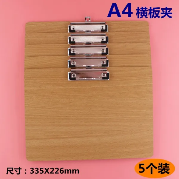 5 개 포장 A4 목판 클립 A5 나무 합판 플라스틱 32k 창 그리 기 메모