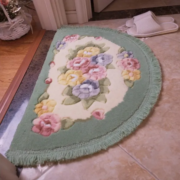 원형매트 반원형 태슬 부채꼴 문간방 매트 침실 문방석 흡수매트 손님 14524 옵션07