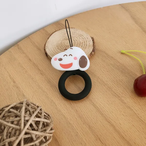 입체 두꺼운 실리콘 핸드폰 반지 링 애니메이션 짧은 줄 건 열쇠걸이 충격흡수 래빗 다이노스 아니 끊기다 1 핸드폰 반지 링 역사 누비