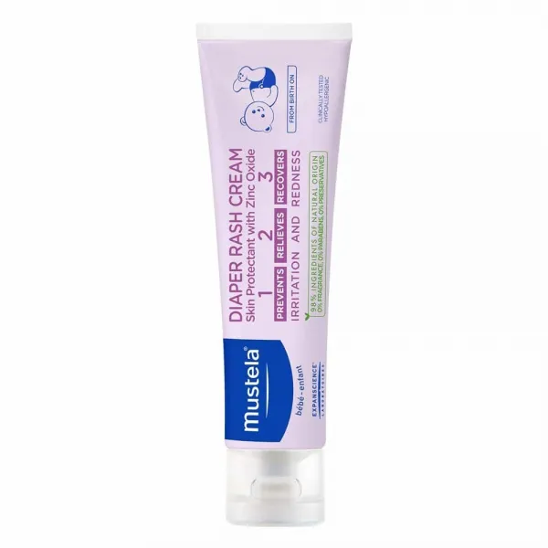 Mustela Diaper Rash Cream 123 무스텔라 다이퍼 래쉬 크림 123 3.8oz(108g), 1개