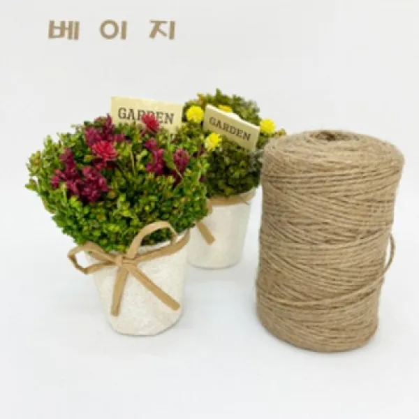 제이제이리본 마끈리본 2.5mm 길이 90M, 베이지색