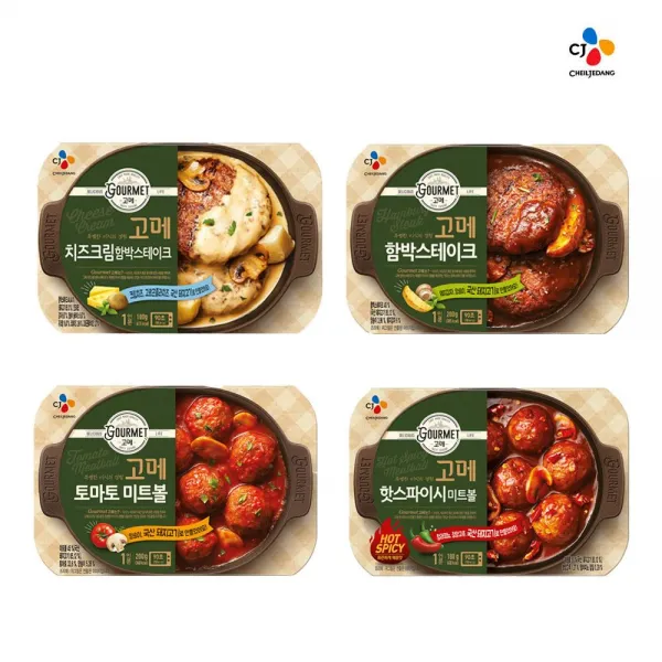 PW561AF8 토마토소스 토마토 CJ 식사대용 스테이크 일인분식사 간편식 데리야끼소스 양식 함박 1인분음식 소스 스파이시 4종류 전자레인지요리 1인분용 혼족식사 미트볼 치즈크림 1인분 간편조리식품 원룸요리 일인분음식 즉석식품 간편 고메 간식 1인분식사 냉장냉동가공육, PD 고메 핫스파이시미트볼180g