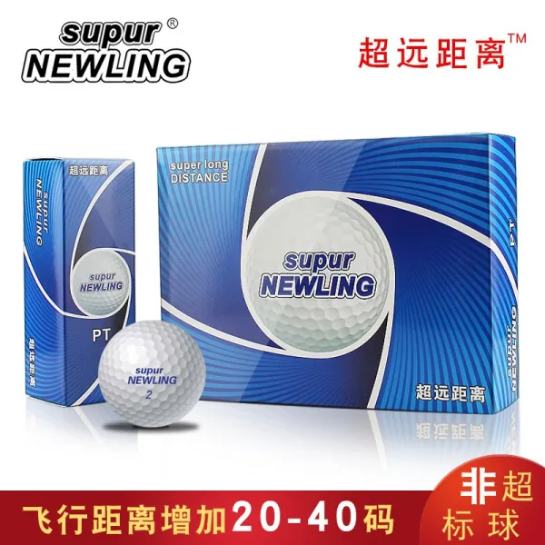 2피스골프공 골프 경기 탁구공 선물포장 Supur NEWLING2층 3층 컬러 퇴장, T01-2단 경기 포함 12입자 탁구공
