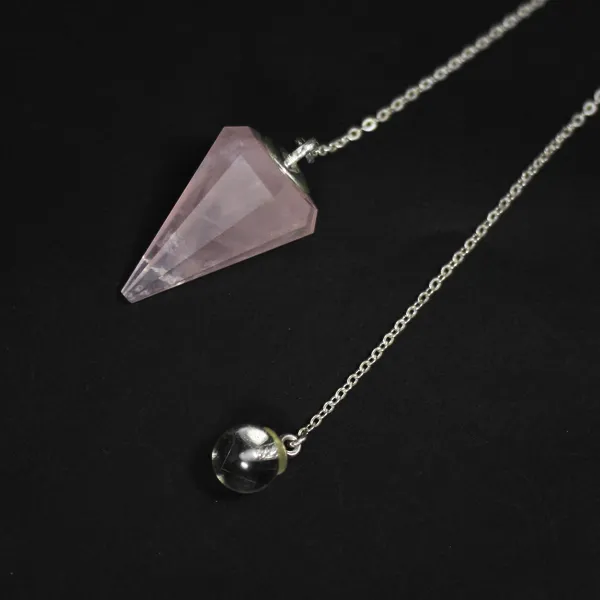 장미수정 천연원석 팬듈럼 수맥추 풍수지리 Hgpd 5155 단품