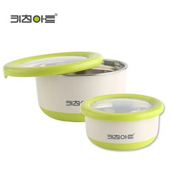 채은마켓 키친아트 라팔 더블 푸드박스 2종세트 420ml 1200ml 밀폐용기 세트