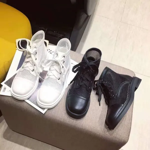 블랙바바 여성 펀칭 운동화 워커부츠A19082669