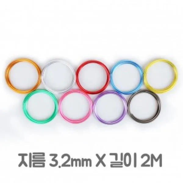 VTT301326메탈릭 칼라공예철사 3.2 공예철사 대용량 공예품, 색상/금색