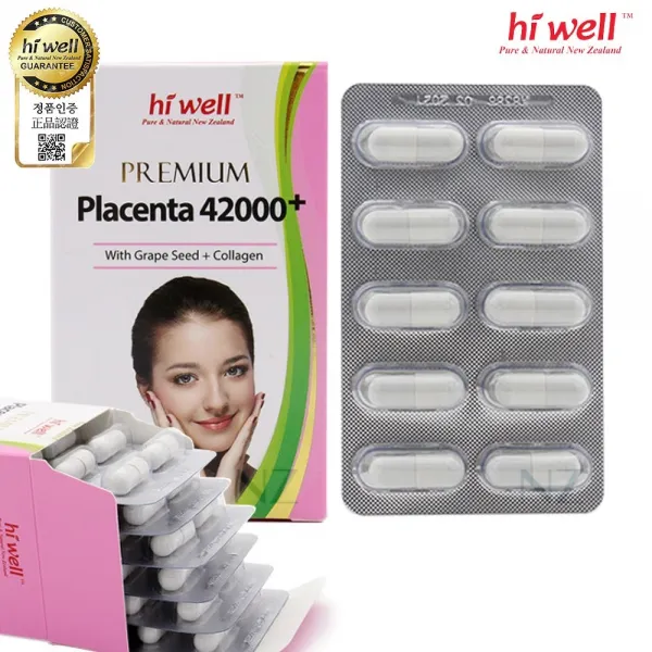 뉴질랜드 하이웰 플라센타 양태반 42000 60베지캡슐 주문 후 10일이내 수령 공휴일제외 60캡슐
