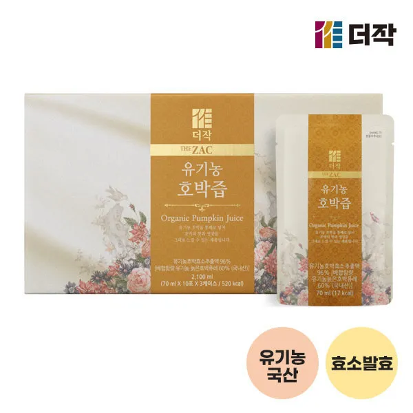  더작 효소발효 유기농 호박즙 70ml X 30포 상세 설명 참조 상세 설명 참조