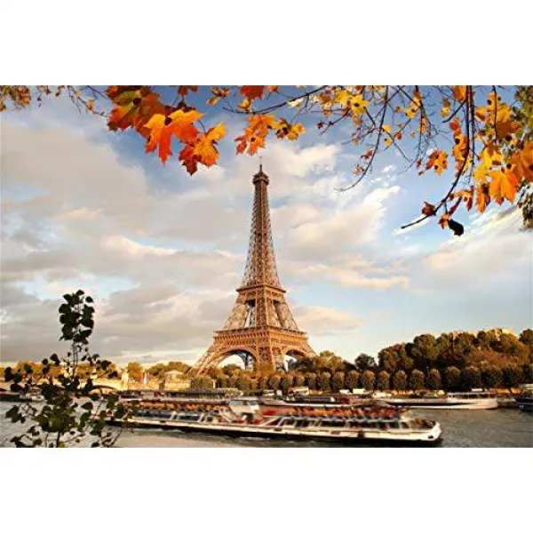 Leyiyi 5x3ft Autumn Eiffel Tower BackParis National Park Mar/13142724, 상세내용참조