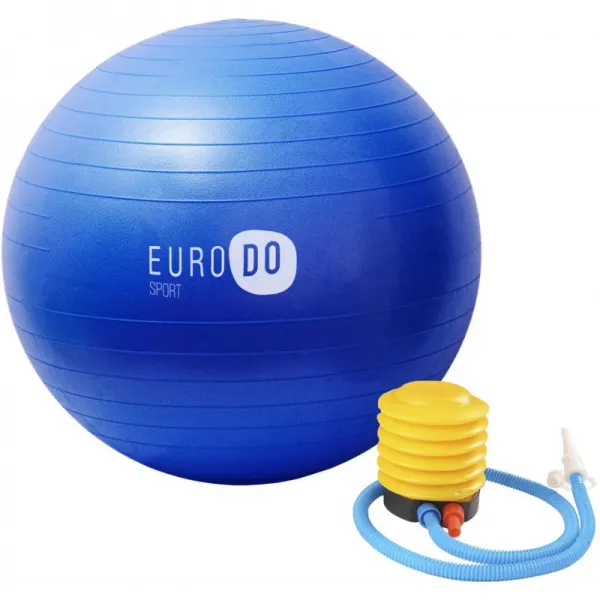 빠른 펌프가 장착된 Eurodo 요가 볼 균형 체육관 필라테스 피트니스 운동 임신 및 노동력 Blue 75