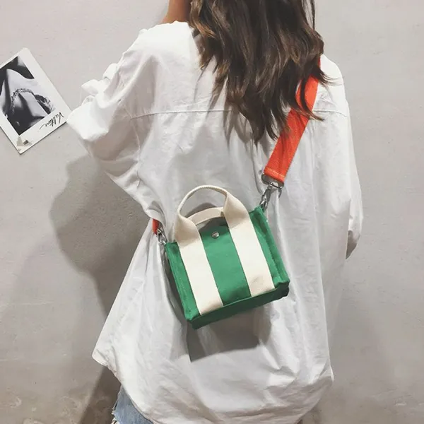 핸더 당일무료배송 배색 컬러 에코백 미니가방 미니에코백 손가방