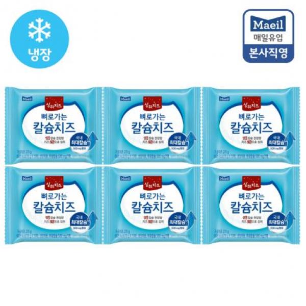 매일유업 상하치즈 뼈로가는 칼슘치즈 180g * 6개, 1세트