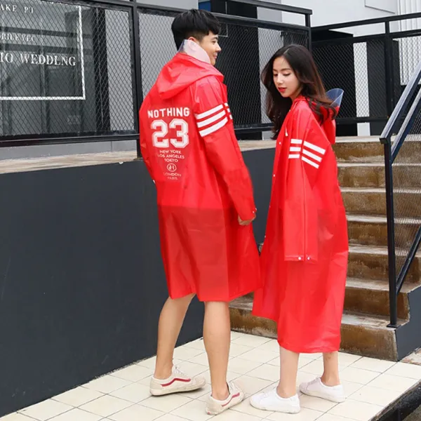 라무어 커플 뽀송 우비 패션 레인코트 Eva 남녀공용 비옷