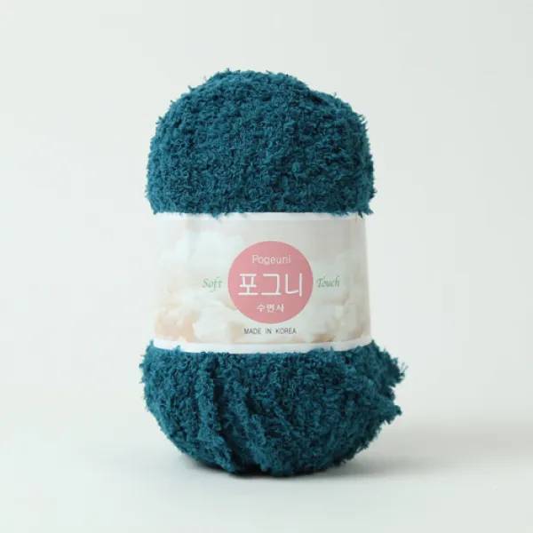  앵콜스 포그니 수면사 4볼묶음 겨울실 털실 모찌실 두꺼운실 겨울뜨개실 겨울가방 가방실 방석실 도톰한실 패브릭얀 213 청록 ★4볼묶음 