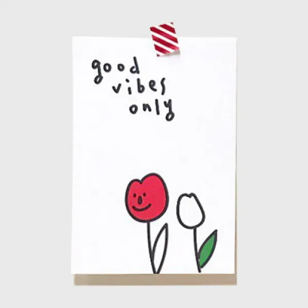 [바보사랑]사심굿즈 엽서 good vibes only