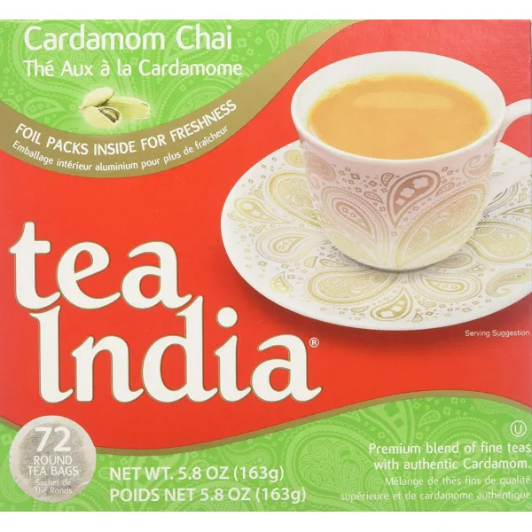 Tea India(티 인디아) Cardamom Chai, 선택, 상세설명참조