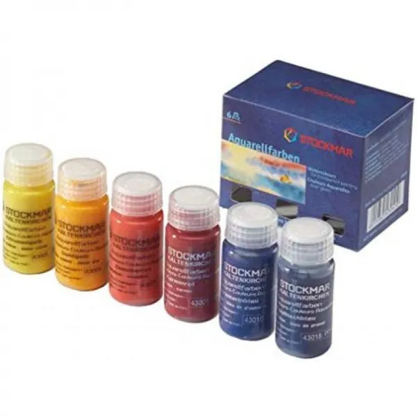 STOCKMAR 수채화 삼원색 20ml 6 개 세트