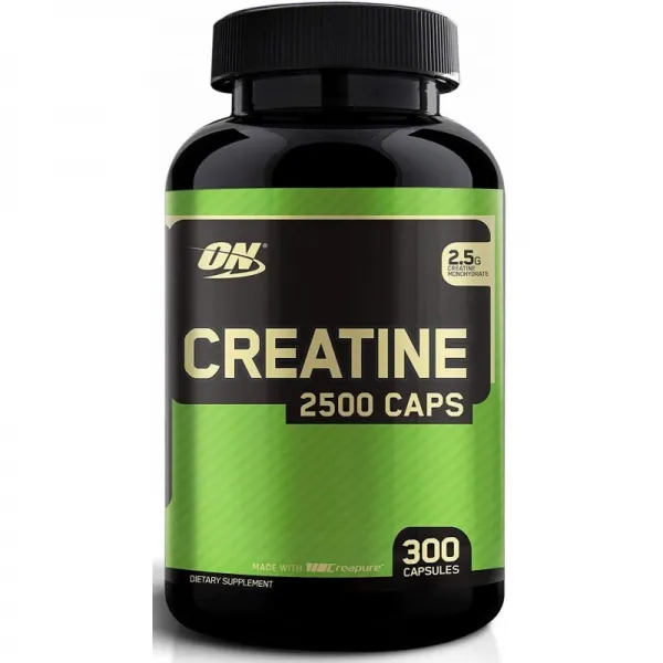 Optimum Nutrition 미분화 된 크레아틴 일 수화물 캡슐 케토 프렌 들리 2500mg 300 캡슐 (포장에 따라, 단일상품
