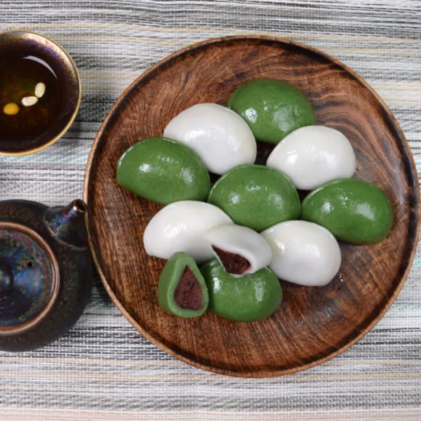 [셀브] 2색바람떡 1kg+1kg 굳지않는 반달 송편 떡, 2색바람떡1kg+1kg, (1kg 2봉)