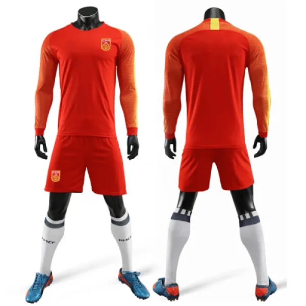 중국팀 축구선수단 훈련복 아동 성인소매족구복 국가축구복장 남맞춤 18중기19중국팀 주역중팔 Xs 4016 