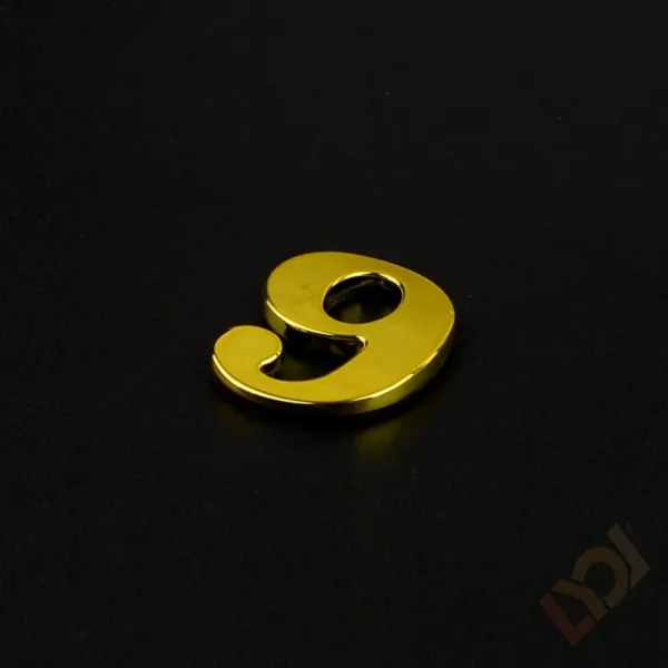 리올 금색 이니셜문자 스티커 9 