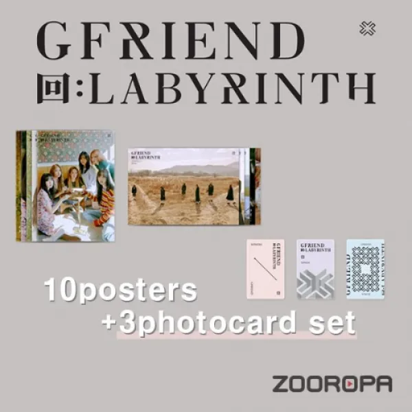 (포스터10종+특전포카3종) 여자친구 (G-Friend) LABYRINTH 교차로 Crossroads (브로마이드 10장+지관통)