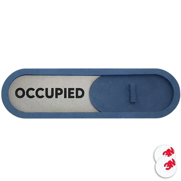 긱베어 재실표시 도어 사인 방해금지 + 양면 스티커 2개, OCCUPIED, 4.블루