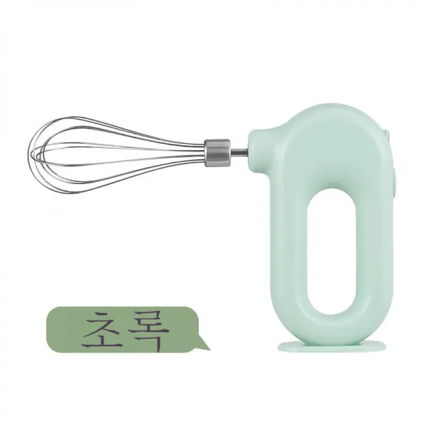 ZZJJC 무선 전동거품기 미니 집기 자동돌려주기 크림기 usb 블렌더 베이킹 공구, 푸르다