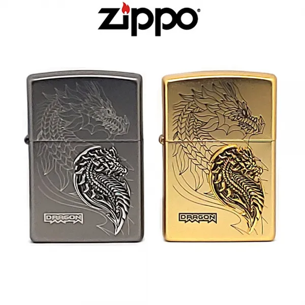 ZIPPO 라이터 Cyber Dragon 오일 USA 사이버 드래곤 선물 한강사