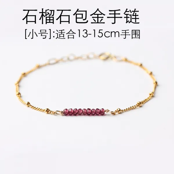 14k 레드 라탄백 골드 여성 가넷 첨정석 무한대 사랑 날씬 오리지널제작