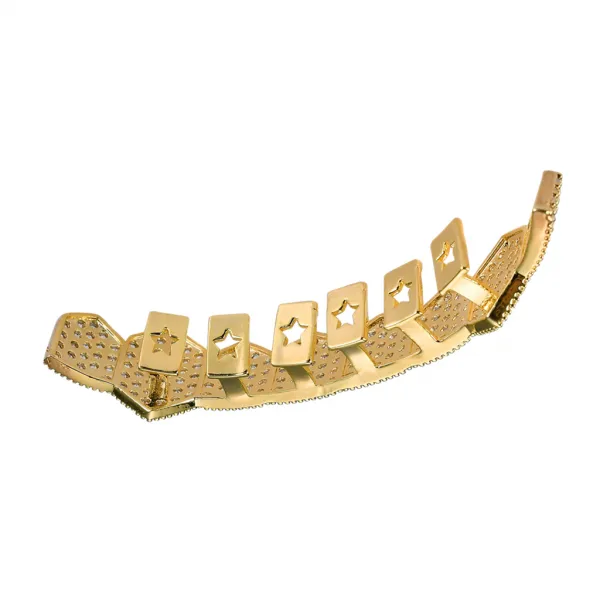 STKMicro Zircon Vampire Top 8 Teeth 송곳니 그릴 Hiphop Mouth Grill