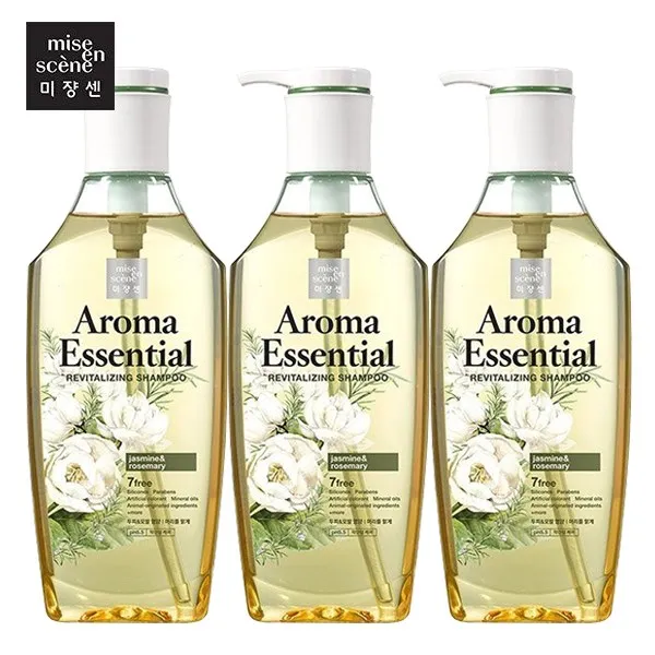  주 아모레퍼시픽 무료배송 미쟝센 아로마에센셜 리바이탈샴푸500ml 샴푸 3개