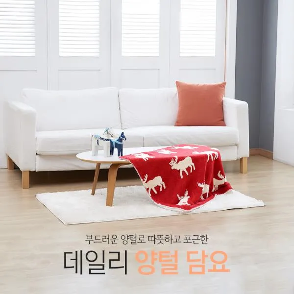 ksw52256 데일리 양털담요 100cm ur874 레드