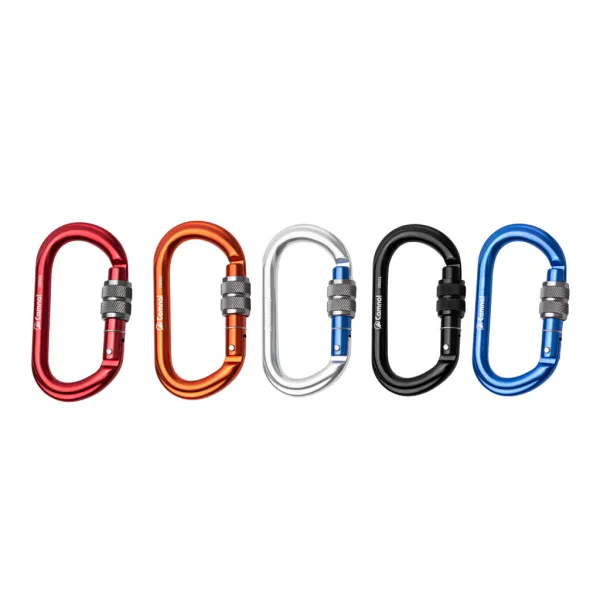Royalways 내림차순 등반 안전 장비 Rappelling 동굴 나무 수목 가루 Karabiner 중부 하용 스크류 게이트 록킹 Carabiner